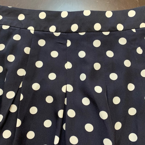 😻 2/$20 Blue & White Polka Dot J Crew Skirt 12 - Picture 2 of 9